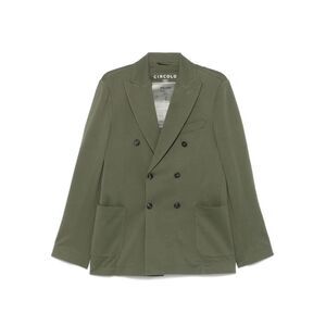 CIRCOLO 1901 Men's Double-Breasted Cotton Twill Blazer Men GREEN Outerwear